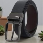 Waisto P5 black leather belt.