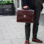 Meca P17 burgundy laptop bag.